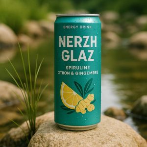 NERZH GLAZ - Boisson énergisante spiruline, citron et gingembre