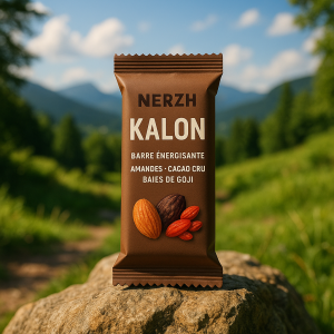 KALON – Barre énergétique Amandes, Cacao cru & Baies de Goji