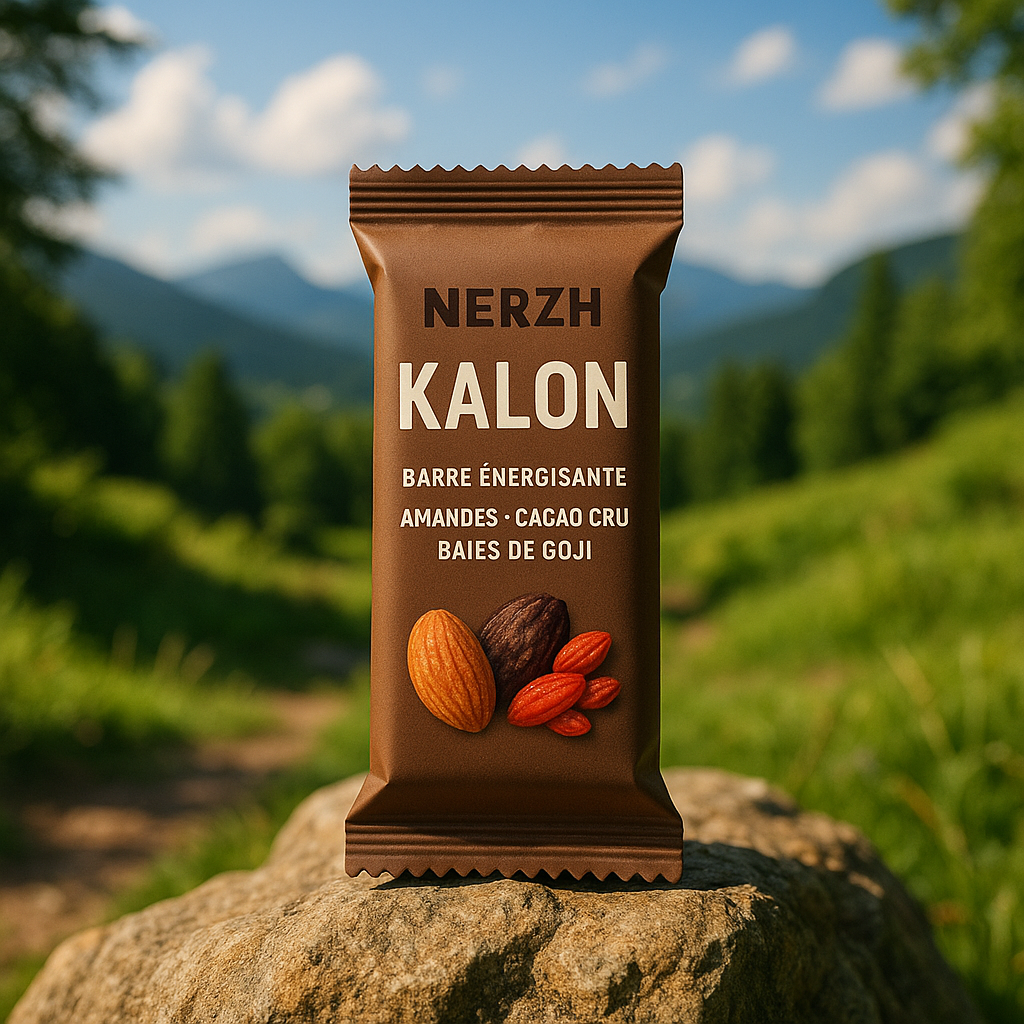 KALON – Barre énergétique Amandes, Cacao cru & Baies de Goji